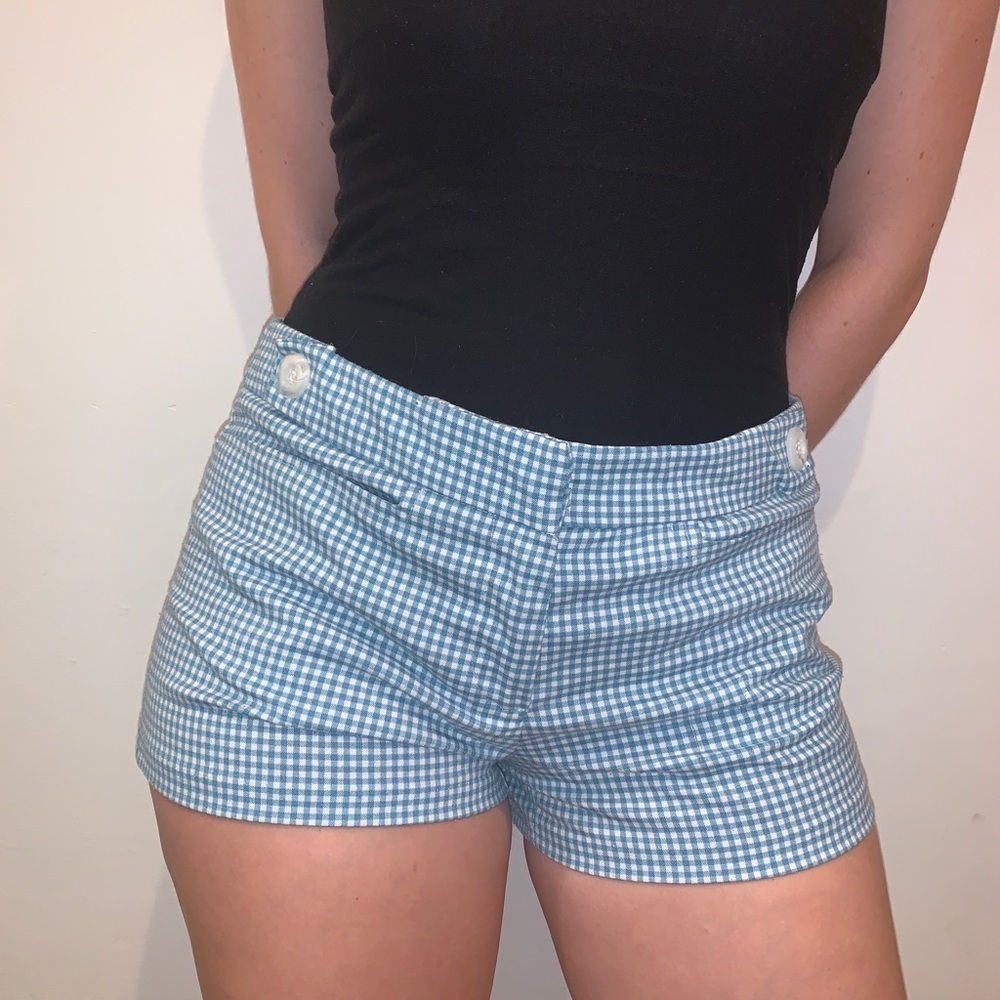 Gingham Blue Shorts, Urban Outfitters